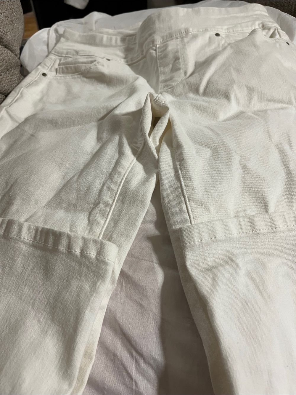 croft & barrow Off-White Canvas Chinos